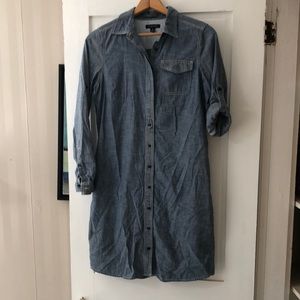 Lands’ End chambray shirt dress